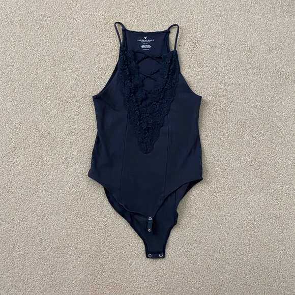 American Eagle Outfitters Tops - AE Gray Bodysuit